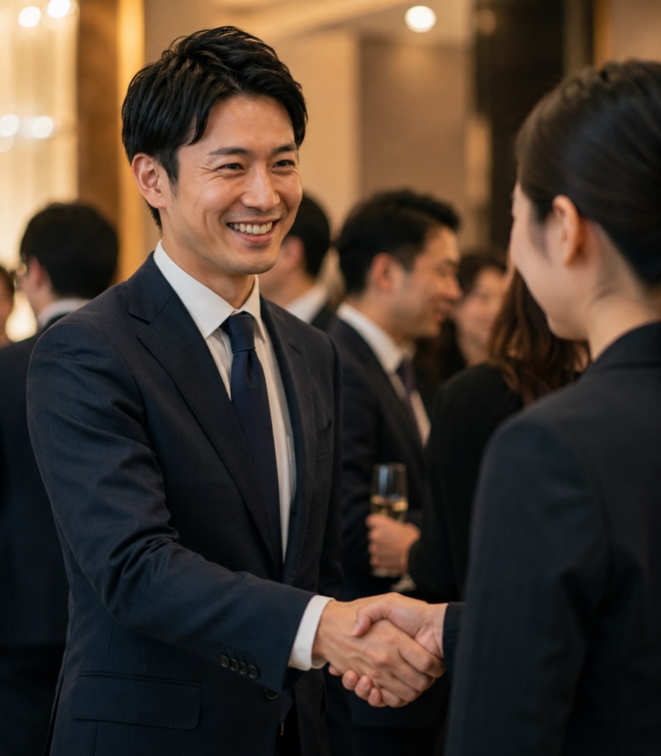 語り合う経営者たち